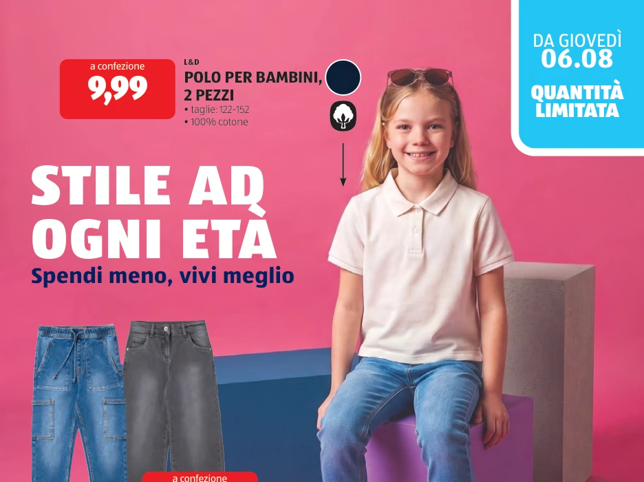POLO PER BAMBINI, 2 PEZZI