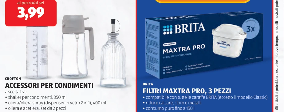 ACCESSORI PER CONDIMENTI