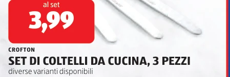 SET DI COLTELLI DA CUCINA