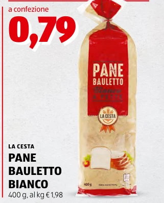PANE BAULETTO BIANCO - La Cesta
