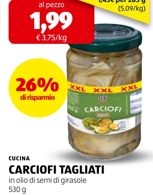 CARCIOFI TAGLIATI - Cucina