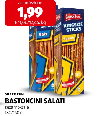 BASTONCINI SALATI - Snack Fun