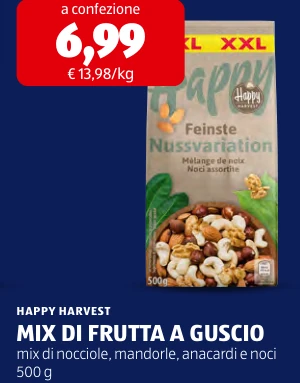 MIX DI FRUTTA A GUSCIO - Happy Harvest