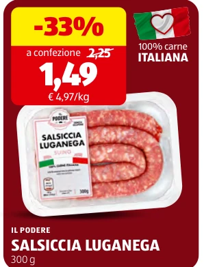 SALSICCIA LUGANEGA - Il Podere