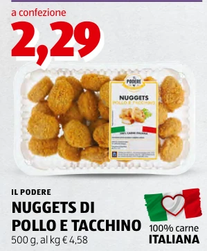 NUGGETS DI POLLO E TACCHINO - Il Podere