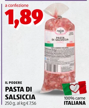 PASTA DI SALSICCIA - Il Podere
