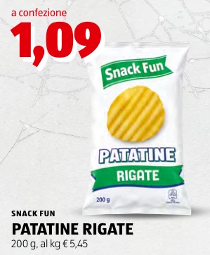PATATINE RIGATE - Snack Fun
