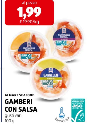 GAMBERI CON SALSA - Almare Seafood