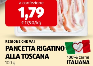 PANCETTA RIGATINO ALLA TOSCANA - Regione Che Vai