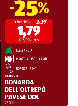 BONARDA DELL'OLTREPÒ PAVESE DOC - Denovo
