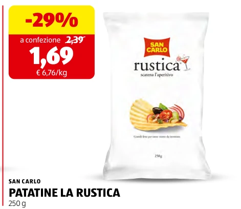 PATATINE LA RUSTICA - San Carlo