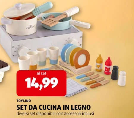 SET DA CUCINA IN LEGNO - Toylino