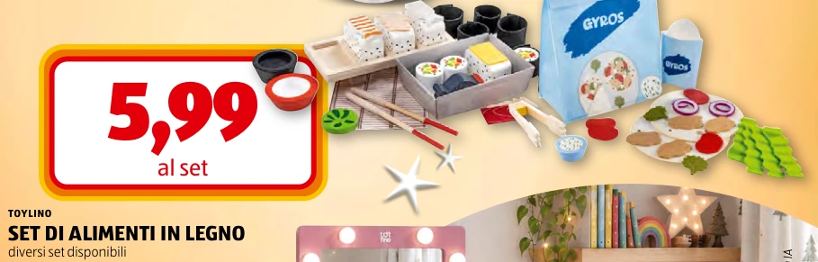 SET DI ALIMENTI IN LEGNO - Toylino
