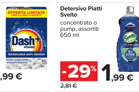 Detersivo Piatti Svelto concentrato o pump, assortiti 650 ml