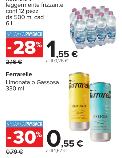 Ferrarelle Limonata o Gassosa 330 ml