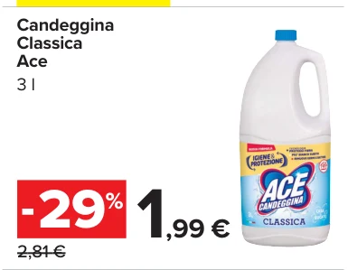 Candeggina Classica Ace 3 l