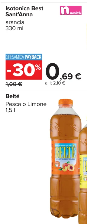Isotonica Best Sant’Anna arancia 330 ml