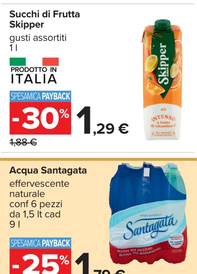 Succhi di Frutta Skipper gusti assortiti 1 l