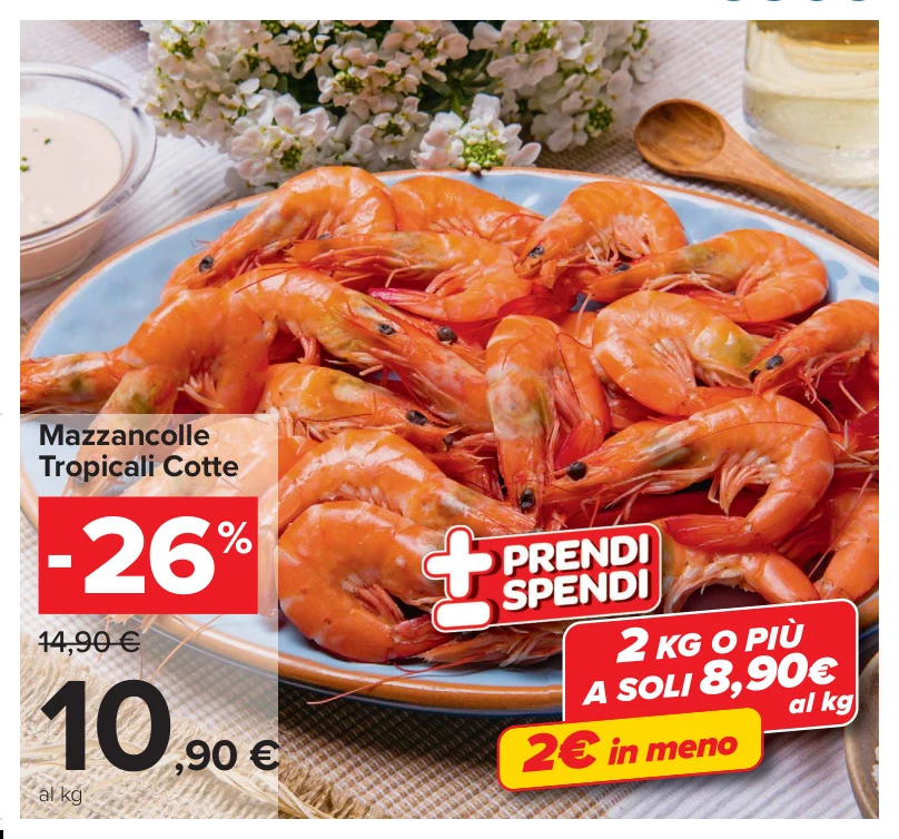Mazzancolle Tropicali Cotte