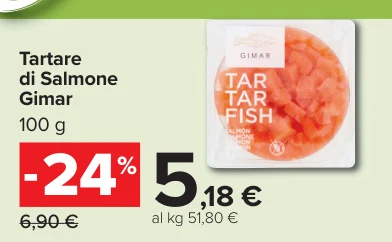 Tartare di Salmone Gimar 100 g