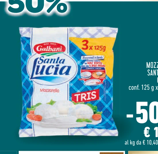 Mozzarella Santa Lucia Galbani