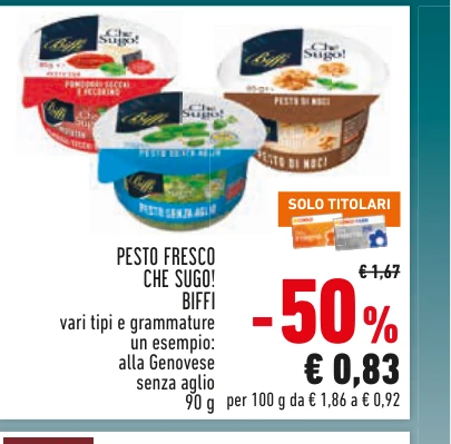 Pesto fresco Che Sugo! Biffi