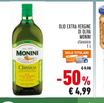 Olio extra vergine di oliva Monini