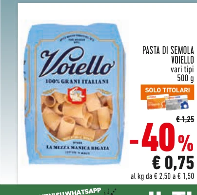 Pasta di semola Voiello
