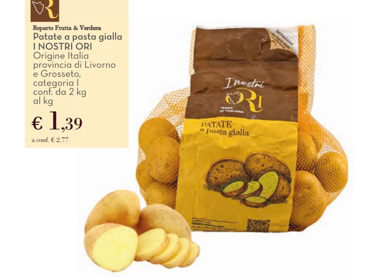 Patate a pasta gialla I Nostri Ori