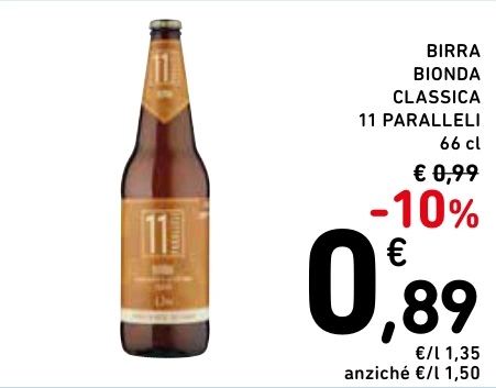 BIRRA BIONDA CLASSICA 11 PARALLELI