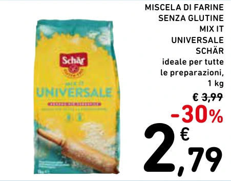 MISCELA DI FARINE SENZA GLUTINE MIX IT UNIVERSALE SCHÄR