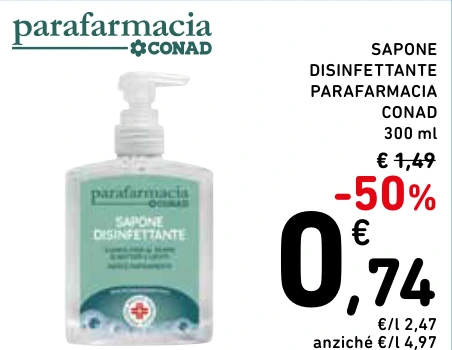 SAPONE DISINFETTANTE PARAFARMACIA CONAD