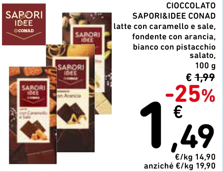 CIOCCOLATO SAPORI&IDEE CONAD