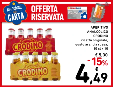 APERITIVO ANALCOLICO CRODINO