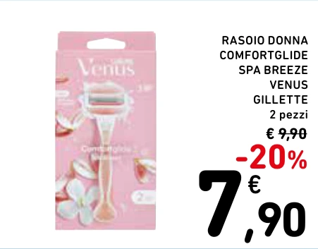 RASOIO DONNA COMFORTGLIDE SPA BREEZE VENUS GILLETTE