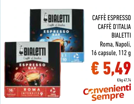 CAFFÈ ESPRESSO CAFFÈ D’ITALIA BIALETTI