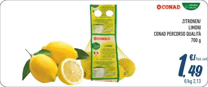 ZITRONEN / LIMONI CONAD PERCORSO QUALITÀ