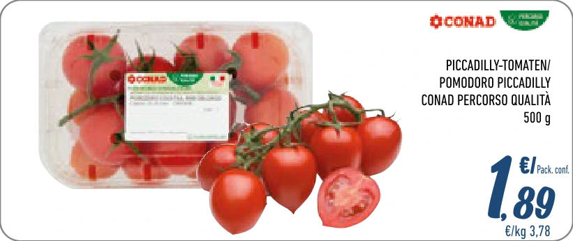PICCADILLY-TOMATEN / POMODORO PICCADILLY CONAD PERCORSO QUALITÀ