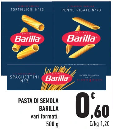 PASTA DI SEMOLA BARILLA