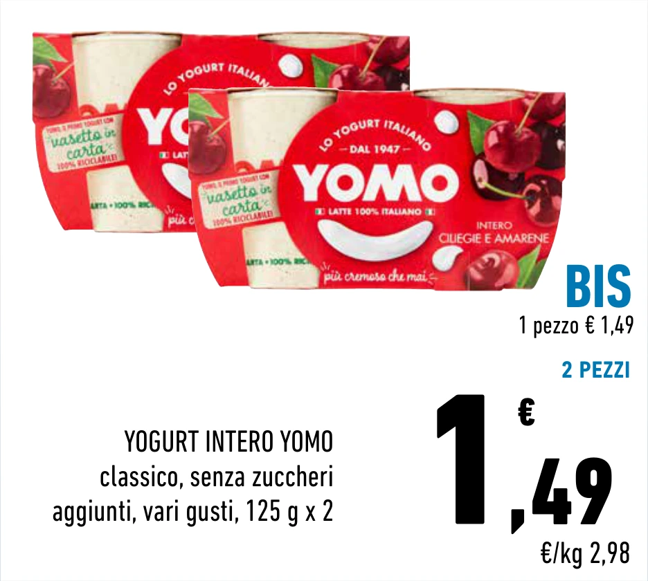 YOGURT INTERO YOMO
