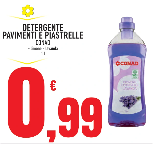 DETERGENTE PAVIMENTI E PIASTRELLE CONAD