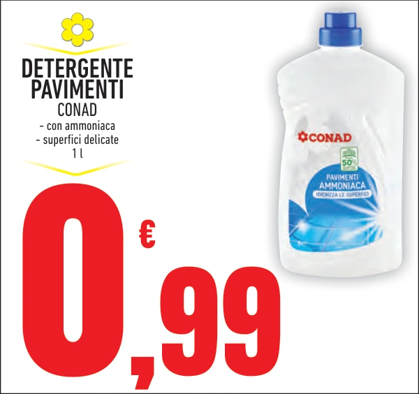 DETERGENTE PAVIMENTI CONAD