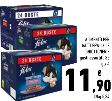 ALIMENTO PER GATTI FEWLIX LE GHIOTTONERIE