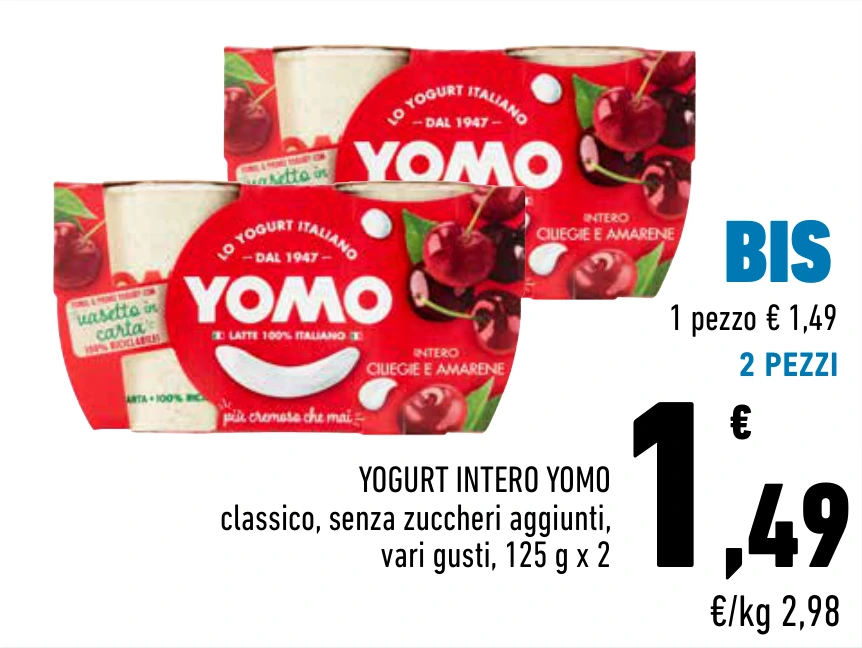 YOGURT INTERO YOMO