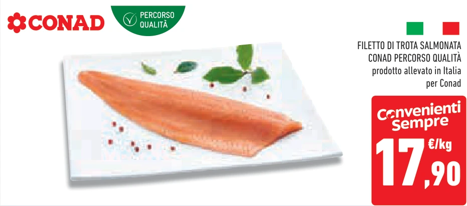 FILETTO DI TROTA SALMONATA CONAD PERCORSO QUALITÀ