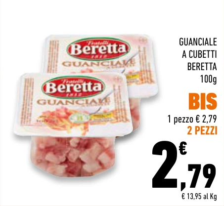 GUANCIALE A CUBETTI BERETTA