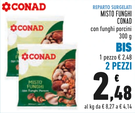 MISTO FUNGHI CONAD BIS 2 PEZZI