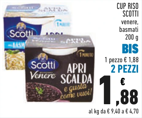 CUP RISO SCOTTI BIS 2 PEZZI