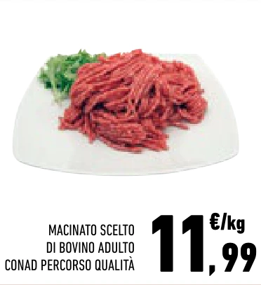 MACINATO SCELTO DI BOVINO ADULTO CONAD PERCORSO QUALITÀ