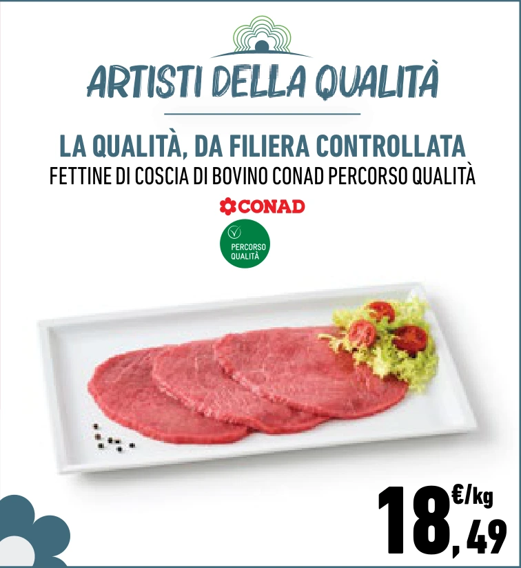 FETTINE DI COSCIA DI BOVINO CONAD PERCORSO QUALITÀ